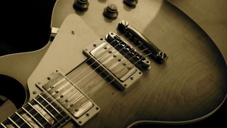Classic Guitar Close-Up Elegance wallpaper