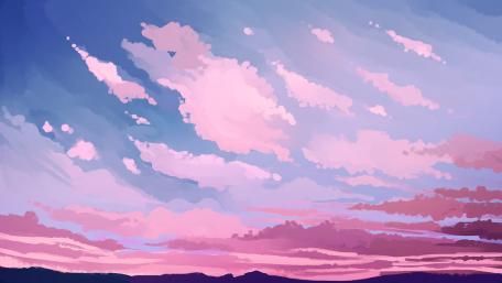 Pastel Skies in Dreamland wallpaper