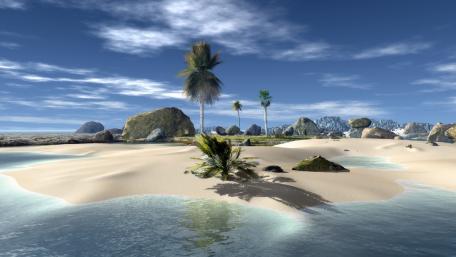 Serene Tropical Beach Paradise wallpaper
