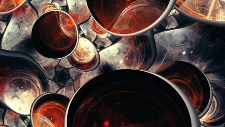 Ethereal Orbs in Vivid Swirls wallpaper