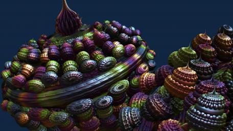Vibrant Fractal Wonderland Awaits You wallpaper