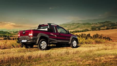 Stylish Truck in Scenic Landscape wallpaper