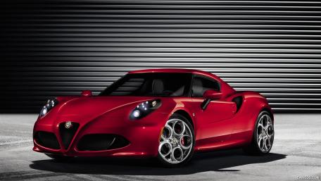 Sleek Red Powerhouse Racer Design wallpaper