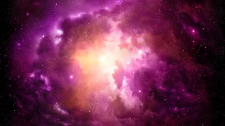 Cosmic Dreams in Vibrant Purple Shades wallpaper