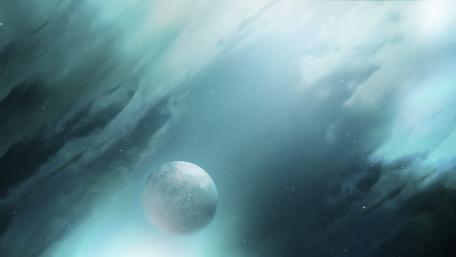 Ethereal Moonlit Fantasy Scene wallpaper