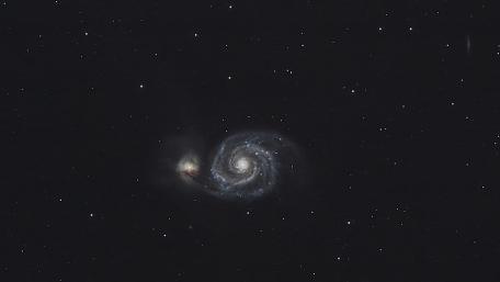 Majestic Spiral Galaxy in the Cosmos wallpaper