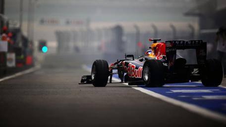 Thrilling Formula One Action on the Track wallpaper