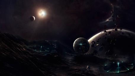 Cosmic Journey to Unknown Realms wallpaper