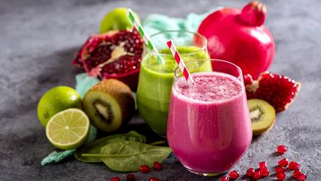 Vibrant Smoothie Extravaganza wallpaper
