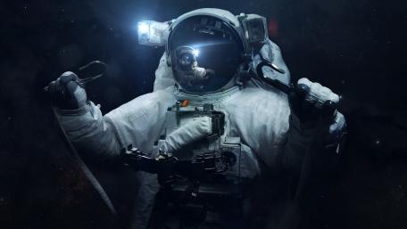 Cosmic Journey of the Astronauts Dream wallpaper