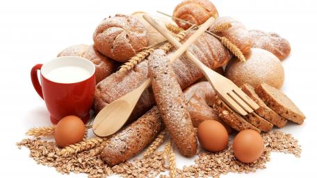 Delicious Assortment of Breads and Ingredients wallpaper