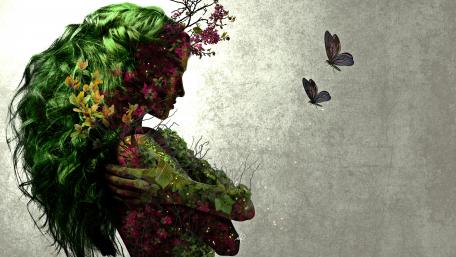 Ethereal Beauty Among Nature's Embrace wallpaper
