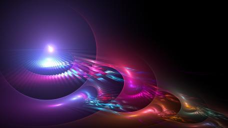 Vibrant Wave of Digital Light wallpaper