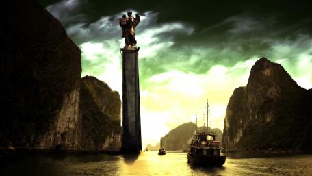 Majestic Guardians of the Mystical Waters wallpaper