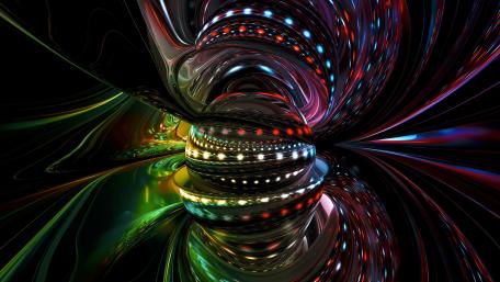 Vibrant Anime-inspired Abstract Art wallpaper