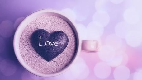 Heartfelt Love in a Cup wallpaper