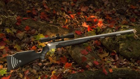 Autumn Camouflage Rifle Wallpaper wallpaper