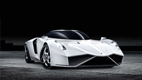 Sleek and Modern White Sports Car Wallpaper wallpaper