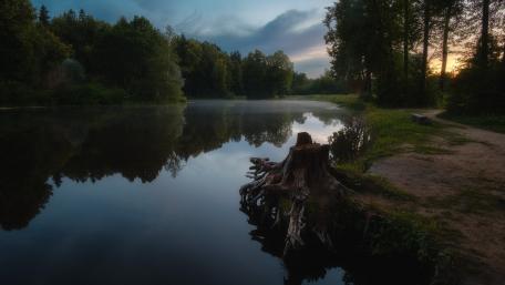 Tranquil Reflections of Nature's Serenity wallpaper