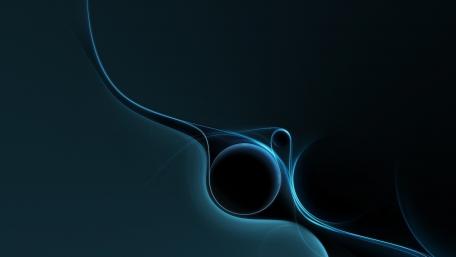 Ethereal Blue Waves in Motion wallpaper