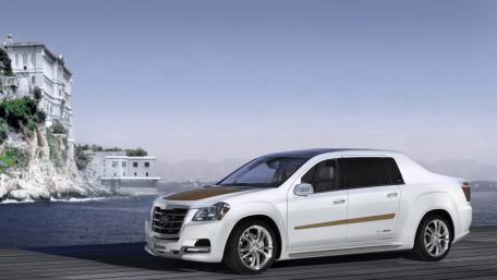 Sleek Luxury SUV by the Waterfront wallpaper