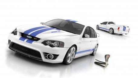 Stylish Ford Car Wallpaper With Stripes wallpaper
