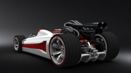 Sleek Racing Car Showcasing Power and Design wallpaper