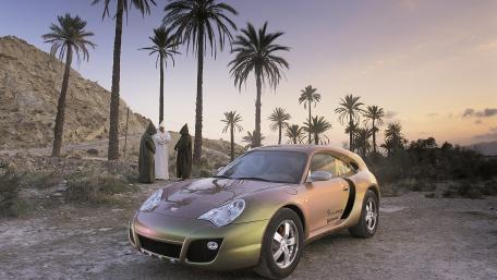 Desert Adventure with a Stylish Car wallpaper