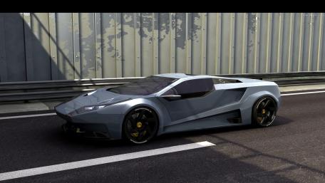 Sleek Modern Supercar Wallpaper Design wallpaper
