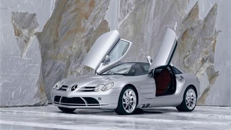 Sleek Silver Supercar Wallpaper wallpaper