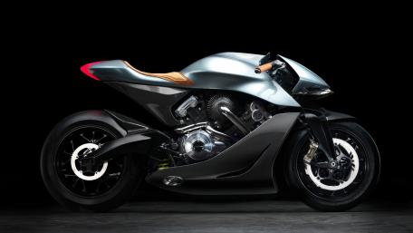 Sleek and Futuristic Motorcycle Design wallpaper