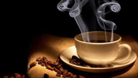 Steaming Coffee Bliss wallpaper