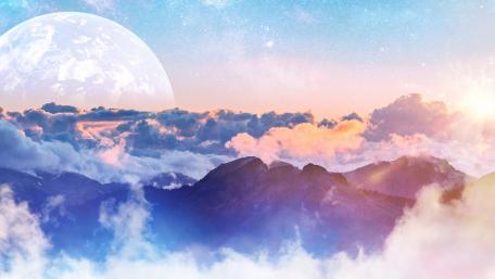 Dreamscape Horizon at Dusk wallpaper