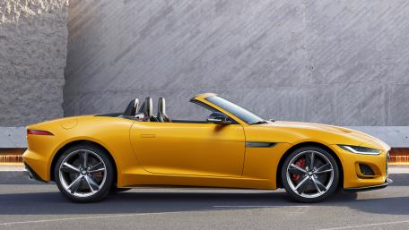 Yellow Jaguar  F-Type R wallpaper