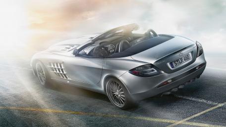 Sleek Mercedes Cabriolet in Stunning 5K Detail wallpaper