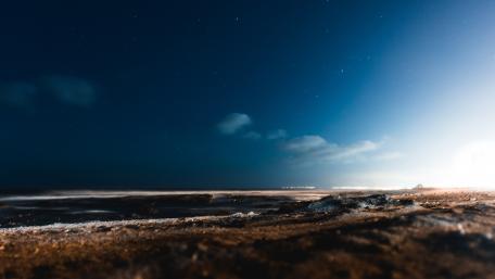 Serene Night Seascape Wallpaper wallpaper