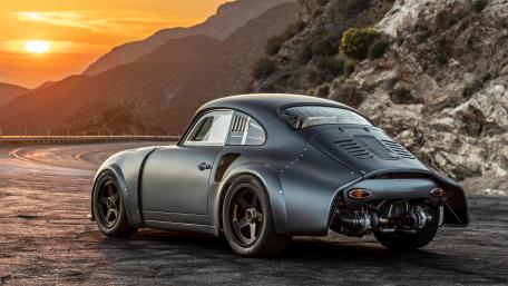 Sleek Porsche 356B Hotrod at Sunset wallpaper