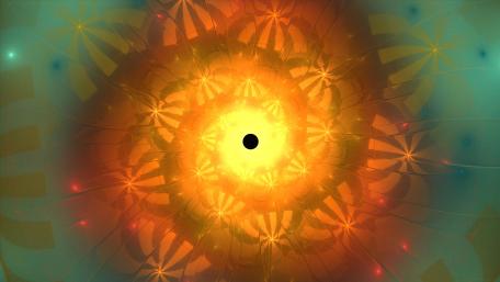 Vibrant Fractal Explosion in Cosmic Colors wallpaper