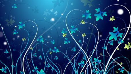Serenity in Abstract Floral Design wallpaper