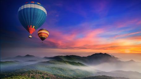 Serene Adventure in the Sky wallpaper