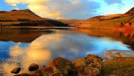Tranquil Reflections in Nature's Embrace wallpaper
