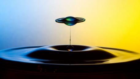 Celestial Water Drop Abstract Wallpaper wallpaper