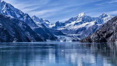 Majestic Glacier Reflections wallpaper