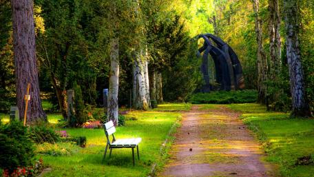 Silent Park Path wallpaper