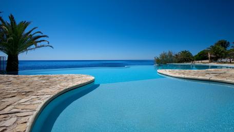Tranquil Oasis by the Sea wallpaper