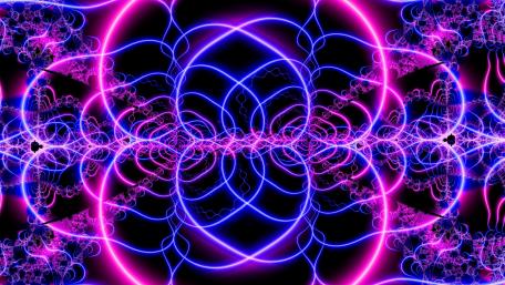 Electric Harmony in Neon Brightness wallpaper