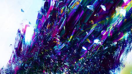 Vivid Fractured Spectrum of Light and Color wallpaper