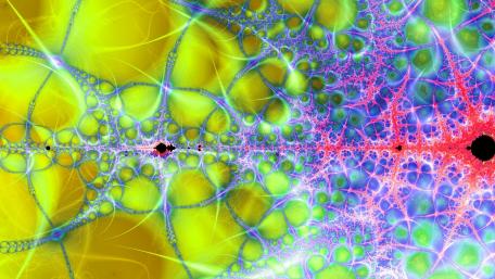 Vibrant Fractal Symphony in Colors wallpaper