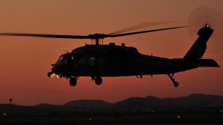 Flying into the sunset with power and precision wallpaper