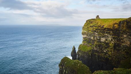 Majestic Cliffs Overlooking the Sea wallpaper